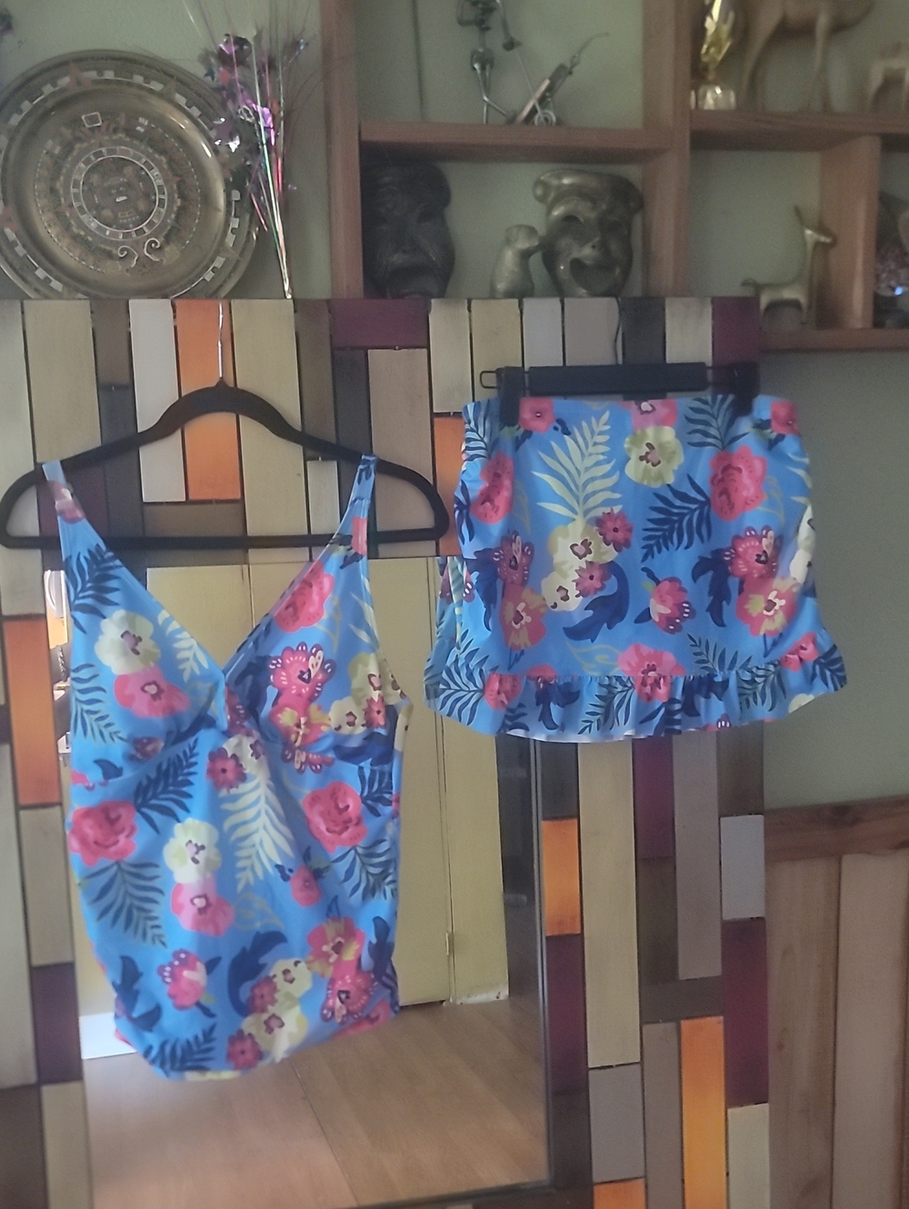 Nichole Miller NWT 2x Piece Swimsuit Top N Skort Set